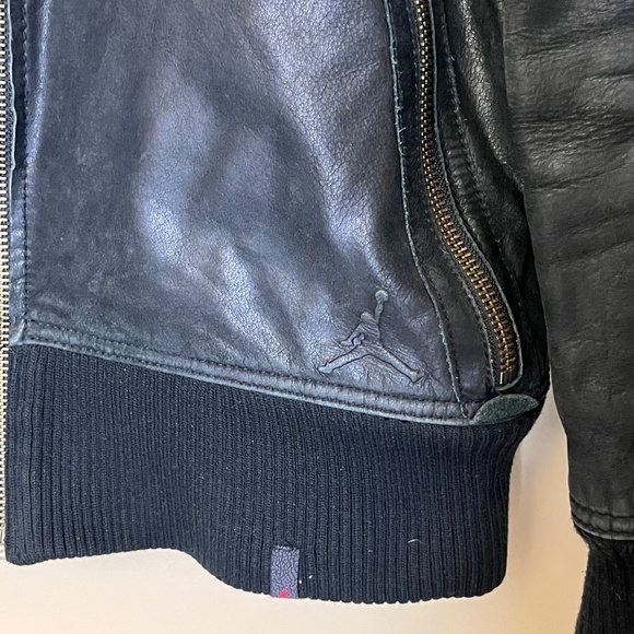 Nike Vintage Air Jordan Leather Jacket - Men's Size L - Black - Picture 2 of 12